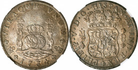 MEXICO. 8 Reales, 1734-Mo MF. Mexico City Mint. Philip V. NGC AU-50.

KM-103. Always a popular type, this early pillar Dollar presents very little i...