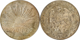 MEXICO. 8 Reales, 1895-Mo AM. Mexico City Mint. PCGS MS-64.

KM-377.10; DP-Mo81. For the collector that demands a complete ocular experience, this g...