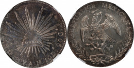 MEXICO. 8 Reales, 1897-Mo AM. Mexico City Mint. NGC MS-65.

KM-377.10; DP-Mo85. One of the nicest examples of the type that this cataloger has ever ...