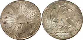 MEXICO. 8 Reales, 1836-Pi JS. San Luis Potosi Mint. PCGS MS-63.

KM-377.12; DP-Pi11. This handsome specimen is well struck and presents a lovely spa...