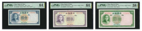 CHINA--REPUBLIC. Lot of (3). Bank of China. 1, 5 & 10 Yuan, 1937. P-79, 80 & 81. PMG Choice About Uncirculated 58 & Choice Uncirculated 64.

PMG com...