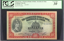 HONG KONG. Chartered Bank of India, Australia & China. 10 Dollars, 1955. P-55c. PCGS Currency Very Fine 30.

Dated 1.8.1955. PCGS Currency comments ...