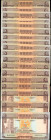 (t) HONG KONG. Lot of (19). The Chartered Bank. 5 Dollars, 1975. P-73b. Fine to Extremely Fine.

Personal inspection of this lot is highly recommend...