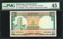 (t) HONG KONG. Lot of (4). Mixed Banks. 10 & 50 Dollars, ND (1970-94). P-74a, 77a & 330a. PMG Choice Very Fine 35 to Choice About Uncirculated 58 EPQ....