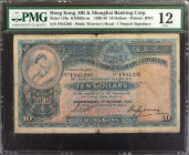 (t) HONG KONG. The Hong Kong & Shanghai Banking Corporation. 10 Dollars, 1930-38. P-178a. PMG Fine 12.

Estimate: USD 150-250