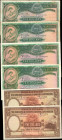 (t) HONG KONG. Lot of (6). The Hong Kong & Shanghai Banking Corporation. 5 & 10 Dollars, 1955-59. P-179Ab, 179Ad & 180b. Fine to Extremely Fine.

Pe...