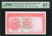 (t) HONG KONG. The Hong Kong & Shanghai Banking Corporation. 100 Dollars, 1982-83. P-187d. PMG Superb Gem Uncirculated 67 EPQ.

Estimate: USD 80-120