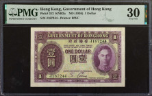 HONG KONG. Government of Hong Kong. 1 Dollar, ND (1936). P-312. PMG Very Fine 30.

Estimate: USD 50-125