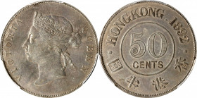 HONG KONG. 50 Cents, 1892. London Mint. Victoria. PCGS Genuine--Tooled, AU Details.

KM-9.1; Prid-9; Mars-C34.

Estimate: USD 200-400