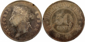 HONG KONG. 50 Cents, 1893. London Mint. Victoria. PCGS EF-40.

KM-9.1; Prid-11b; Mars-C34. Large ring variety.

Estimate: USD 400-600