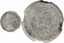 HONG KONG. 20 Cents, 1868. Hong Kong Mint. Victoria. NGC EF-40.

KM-7; Prid; 19; Mars-C28.

Estimate: USD 300-500