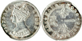 HONG KONG. 10 Cents, 1863. London Mint. Victoria. PCGS AU-55.

KM-6.1; Prid-54; Mars-C18.

Estimate: USD 100-200