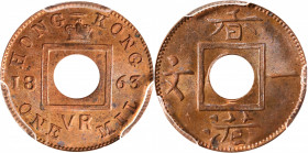 HONG KONG. Mil, 1863. London Mint. Victoria. PCGS MS-64 Brown.

KM-1; Prid-193; Mars-C1.

Estimate: USD 100-150
