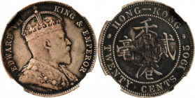 (t) HONG KONG. 20 Cents, 1905. London Mint. Edward VII. NGC VF Details--Mount Removed.

KM-14; Prid-53; Mars-C29.

Estimate: USD 500-750