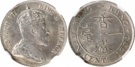 HONG KONG. 10 Cents, 1904. London Mint. Edward VII. NGC MS-62.

KM-13; Prid-101; Mars-C19.

Estimate: USD 60-100