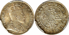 HONG KONG. 5 Cents, 1904. London Mint. Edward VII. PCGS MS-66.

KM-12; Prid-152; Mars-C9.

Estimate: USD 100-150
