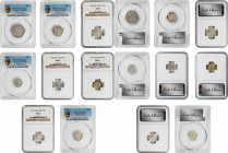 HONG KONG. Octet of Silver Minors (8 Pieces), 1892-1933. All PCGS or NGC Certified.

A large grouping that includes 20 Cents (1), 10 Cents (2), and ...