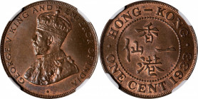 HONG KONG. Cent, 1933. London Mint. George V. NGC MS-66 Brown.

KM-17; Prid-190; Mars-C6.

Estimate: USD 60-100