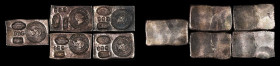 HONG KONG. Quintet of Silver Ingots (5 Pieces), ND (ca. 1970-current). Victoria. Average Grade: EXTREMELY FINE.

Total Weight: 625.56 gms. Chinese w...