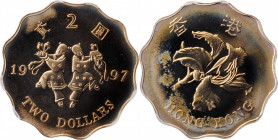 (t) HONG KONG. Group of S.A.R. 2 Dollars (20 Pieces), 1997. All PCGS PROOF-64 Deep Cameo Gold Shield Certified.

KM-76.

Estimate: USD 300-500