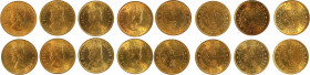 (t) HONG KONG. Octet of 10 Cents (8 Pieces), 1980. Elizabeth II. Average Grade: GEM UNCIRCULATED.

KM-28.3; Mars-C24. SOLD AS IS / NO RETURNS.

Es...