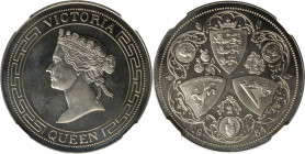 (t) HONG KONG. Fantasy Dollar, 1984. NGC MS-64.

Victoria Fantasy issue, struck in Copper-Nickel-Zinc. 

Estimate: USD 200-300