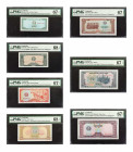 CAMBODIA. Lot of (7). State Bank of Democratic Kampuchea. 0.1 to 20 Riels, 1979. P-25a to 31a. PMG Superb Gem Uncirculated 67 EPQ & 68 EPQ.

Include...
