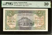 EGYPT. National Bank of Egypt. 5 Pounds, 1940-45. P-19c. PMG Very Fine 30.

Estimate: USD 60-80
