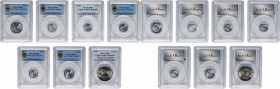 (t) CHINA. Septet of Mixed Denominations (7 Pieces), 1957-85. All PCGS Certified.

Yuan (1985), 5 Fen (1957, 2 Fen (1975), and Fen (4, dated 1958-19...