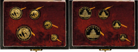 CHINA. Gold Proof Set (5 Pieces), 1988-P. Panda Series. Average Grade: GEM PROOF.

KM-PS26. Authorized mintage: 10,000 sets. AGW: 1.9 oz. Each piece...