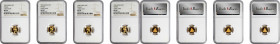 (t) CHINA. Quartet of Gold 5 Yuan (4 Pieces), 1996. Panda Series. All NGC Certified.

Fr-B8; KM-883; PAN-260A. 1) MS-70. 2-4) MS-60

Estimate: USD...