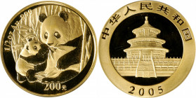 CHINA. Gold 200 Yuan, 2005. Panda Series. PCGS MS-69.

Fr-B15; KM-1583; KM-389A.

Estimate: USD 800-1200