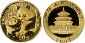 CHINA. Gold 50 Yuan, 2005. Panda Series. PCGS MS-69.

Fr-B17; KM-1585; PAN-391A.

Estimate: USD 300-500