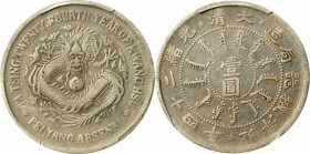 (t) CHINA. Chihli (Pei Yang). 7 Mace 2 Candareens (Dollar), Year 24 (1898). Tientsin (East Arsenal) Mint. Kuang-hsu (Guangxu). PCGS Genuine--Chopmark,...