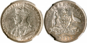 AUSTRALIA. Shilling, 1913. London Mint. George V. NGC AU-53.

KM-26.

Estimate: USD 60-100