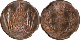 BRITISH NORTH BORNEO. British North Borneo Company. Cent, 1888-H. Heaton Mint. Victoria. NGC MS-65 Brown.

KM-2; Prid-17.

Estimate: USD 100-200