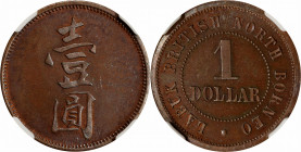 BRITISH NORTH BORNEO. Labuk Planting Company Copper Dollar Token, ND (before 1924). NGC PROOF-63 Brown.

LaWe-665; Prid-39.

Estimate: USD 300-500