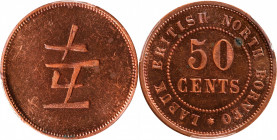 BRITISH NORTH BORNEO. Labuk Planting Company Copper 50 Cents Token, ND (before 1924). PCGS PROOF-62 Red Brown.

LaWe-669b; Prid-40.

Estimate: USD...