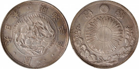 JAPAN. Yen, Year 3 (1870). Osaka Mint. Mutsuhito (Meiji). PCGS Genuine--Cleaned, Unc Details.

KM-Y-5.1; JNDA-01-9; JC-09-9-1. Type 1 with border. ...