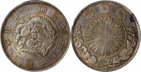 JAPAN. Yen, Year 3 (1870). Osaka Mint. Mutsuhito (Meiji). PCGS AU-58.

KM-Y-5.1; JNDA-01-9; JC-09-9-1. Type 1.

Estimate: USD 300-500