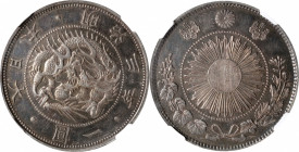 JAPAN. Yen, Year 3 (1870). Osaka Mint. Mutsuhito (Meiji). NGC AU-58.

KM-Y-5.1; JNDA-01-9; JC-09-9-1.

Estimate: USD 300-500