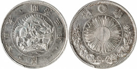 JAPAN. Yen, Year 3 (1870). Osaka Mint. Mutsuhito (Meiji). PCGS Genuine--Cleaned, AU Details.

KM-Y-5.1; JNDA-01-9; JC-09-9-1. Type 1 with border.
...
