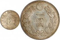 JAPAN. Yen, Year 22 (1889). Osaka Mint. Mutsuhito (Meiji). PCGS MS-62.

KM-Y-A25.3; JNDA-01-10A; JC-09-10-2. 

Estimate: USD 400-600