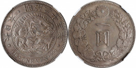 JAPAN. Yen, Year 23 (1890). Osaka Mint. Mutsuhito (Meiji). NGC MS-62.

KM-Y-A25.3; JNDA-01-10a; JC-09-10-2.

Estimate: USD 200-400