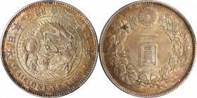 JAPAN. Yen, Year 27 (1894). Osaka Mint. Mutsuhito (Meiji). PCGS MS-63.

KM-Y-A25.3; JNDA-01-10A; JC-09-10-2. 

Estimate: USD 200-300