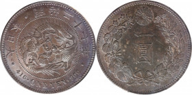 JAPAN. Yen, Year 27 (1894). Osaka Mint. Mutsuhito (Meiji). PCGS Genuine--Questionable Color, Unc Details.

KM-Y-A25.3; JNDA-01-10A; JC-09-10-2.

E...