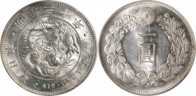 JAPAN. Yen, Year 30 (1897). Osaka Mint. Mutsuhito (Meiji). NGC MS-61.

KM-Y-A25.3; JNDA-01-10A; JC-09-10-2.

Estimate: USD 150-250