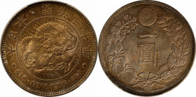 JAPAN. Yen, Year 30 (1897). Osaka Mint. Mutsuhito (Meiji). PCGS Genuine--Questionable Color, Unc Details.

KM-Y-A25.3; JNDA-01-10A; JC-09-10-2.

E...