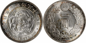 JAPAN. Yen, Year 34 (1901). Osaka Mint. Mutsuhito (Meiji). ANACS MS-63.

KM-Y-A25.3; JNDA-01-10A; JC-09-10-2.

Estimate: USD 200-300