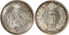 JAPAN. Yen, Year 34 (1901). Osaka Mint. Mutsuhito (Meiji). PCGS AU-58.

KM-Y-A25.3; JNDA 01-10A; JC-09-10-2. 

Estimate: USD 200-300